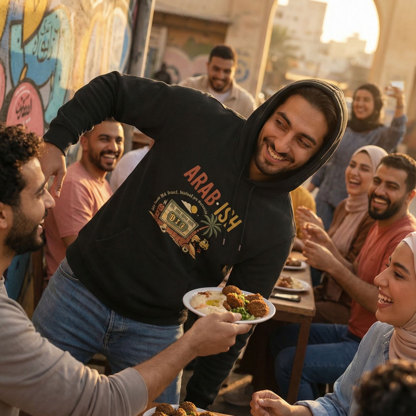 Born in the West" Arab-ish Hoodie