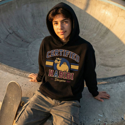 The "Certified Habibi" Varsity Hoodie | Diaspora Class of '24