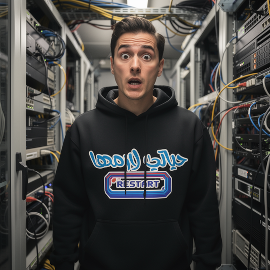 The "System Restart" Hoodie | Hyati Lazimha Edition
